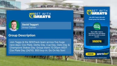 Bet with Taggs, SENTrack and Sportsbet this spring